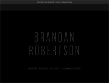 Tablet Screenshot of brandanrobertson.com